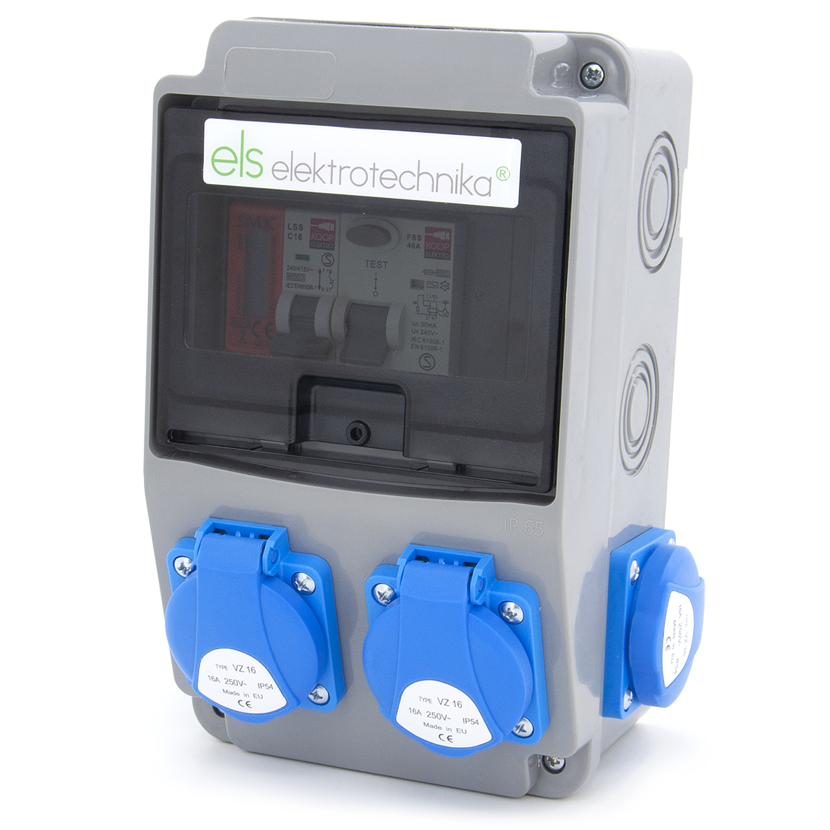 ELS Elektrotechnika 230 V IP44 63 A rozvádzač